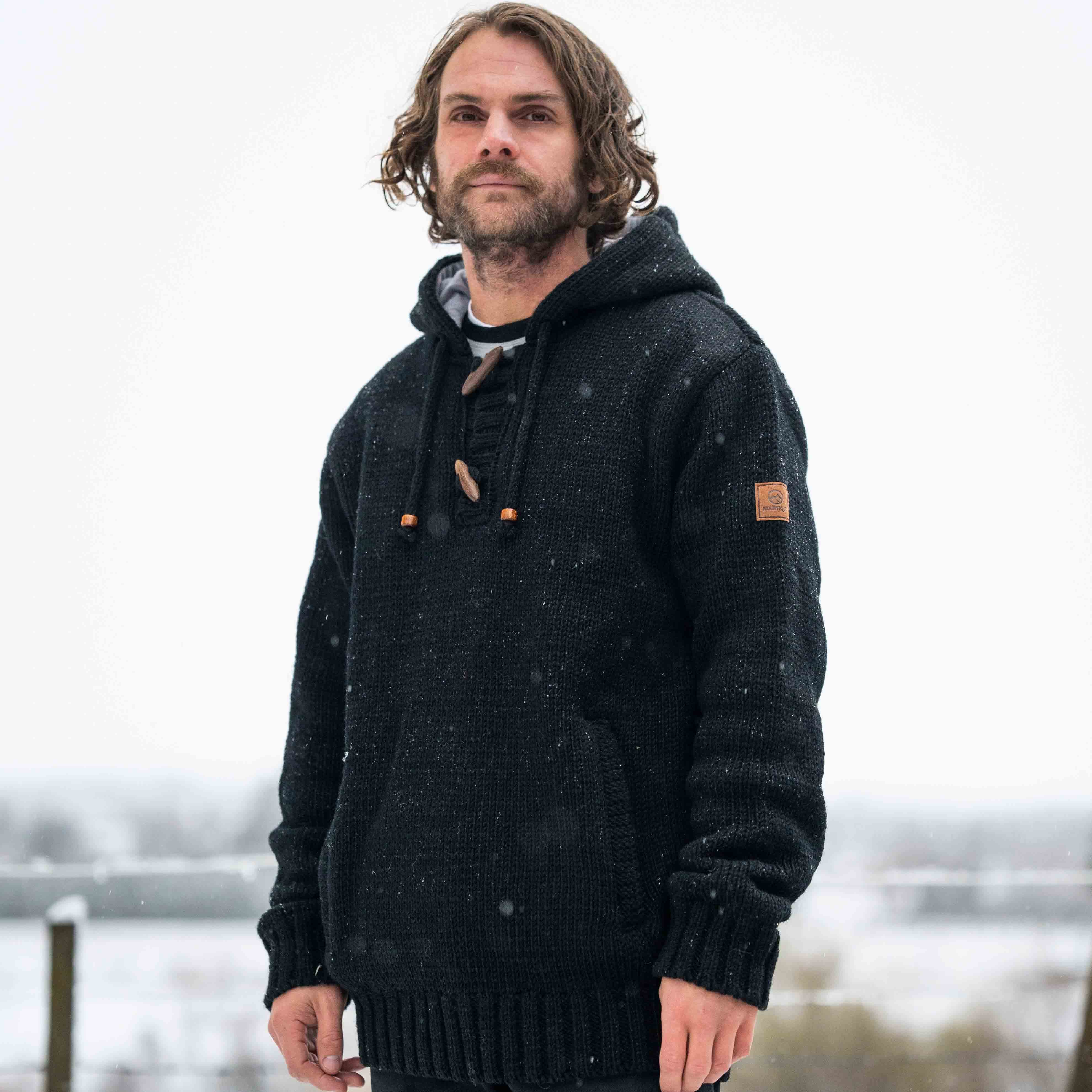 Men's Coastal NZ Wool Jersey - Black - Image 3