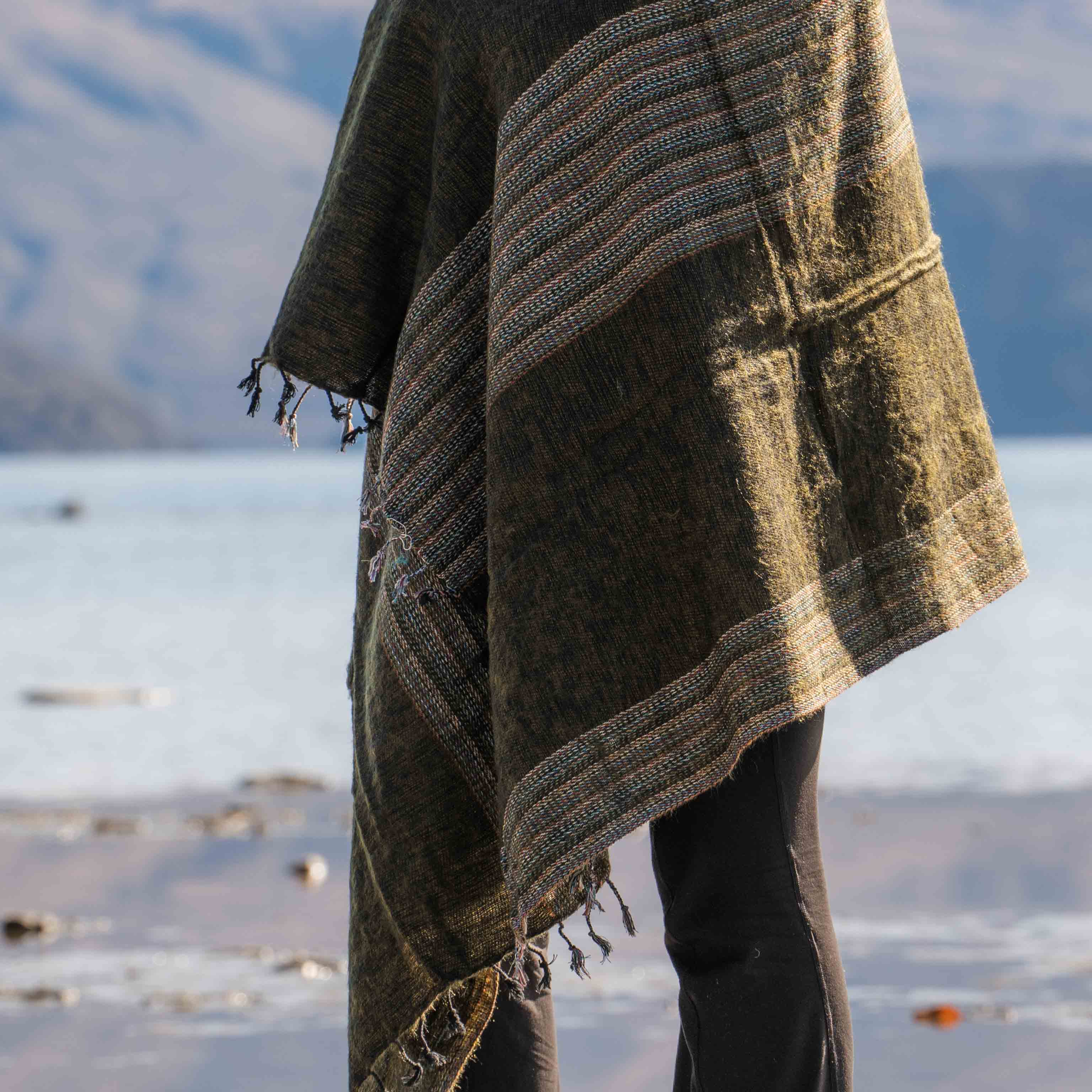 Sherpa Scarf/Shawl - Forest - Image 5