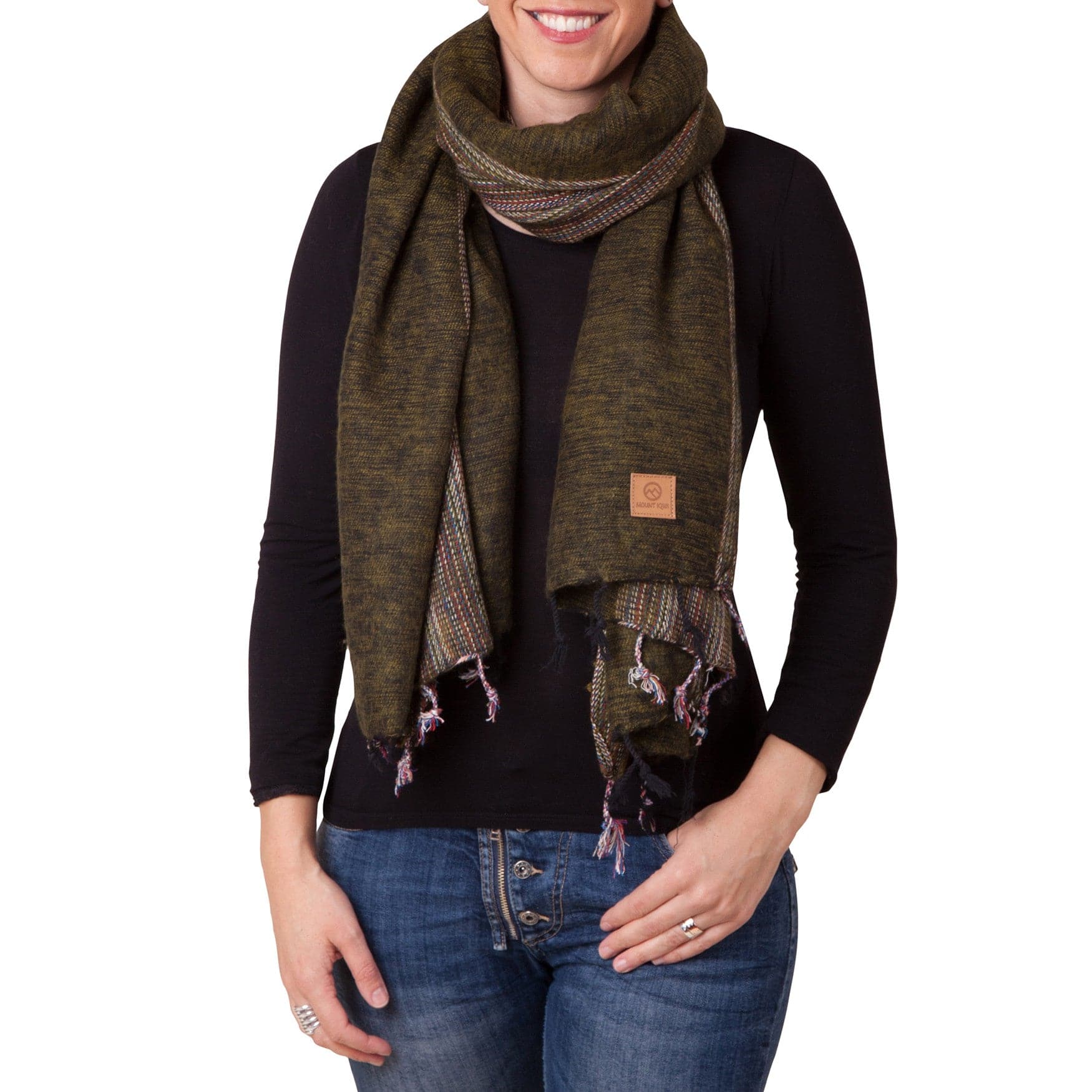 Sherpa Scarf/Shawl - Forest - Image 6