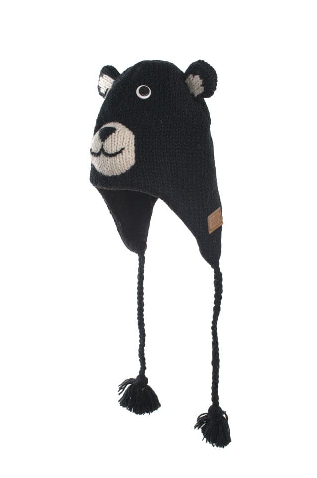 Kids NZ Wool Animal Hat - Benny the Bear - Image 3