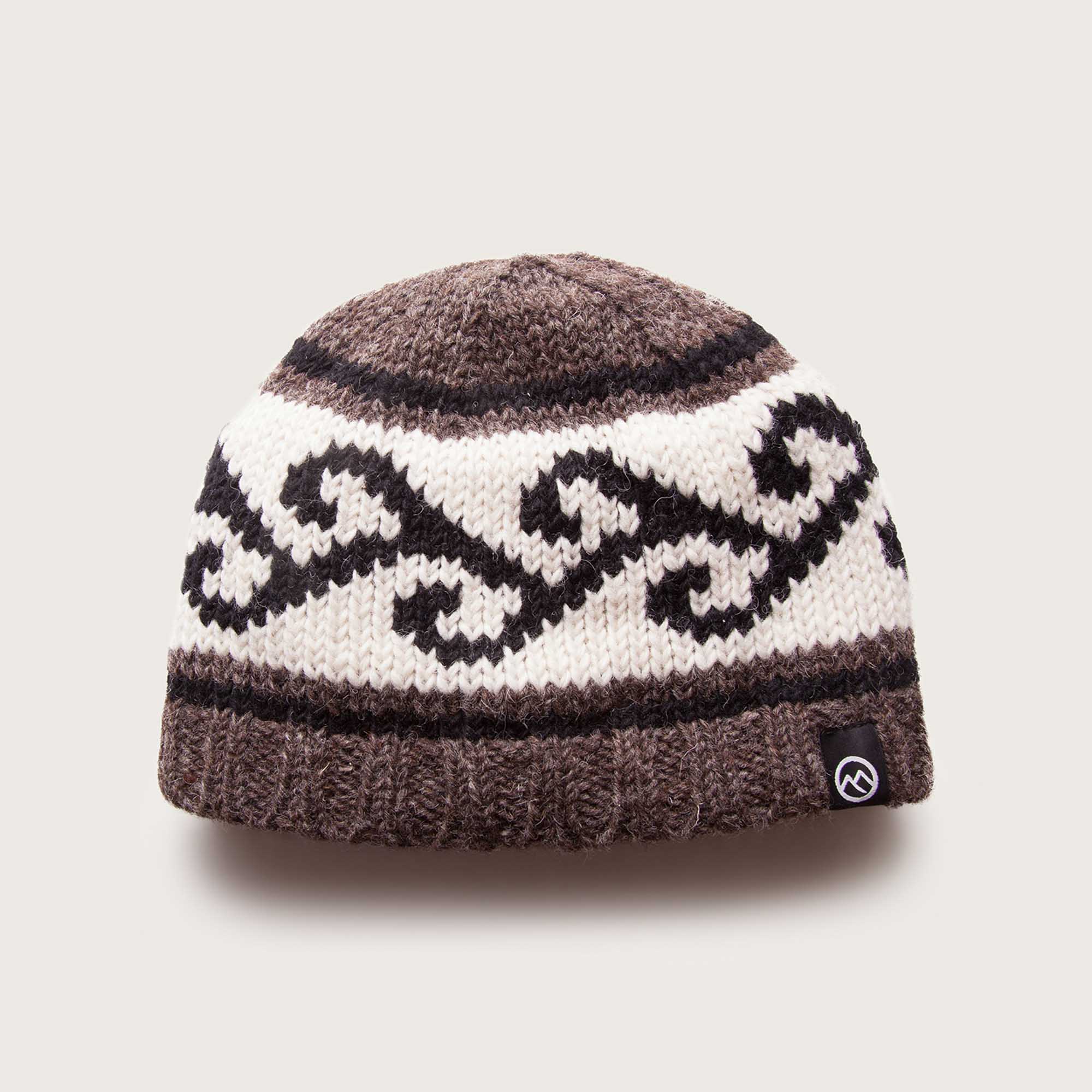 Koru Wool Beanie - Natural Brown - Image 3