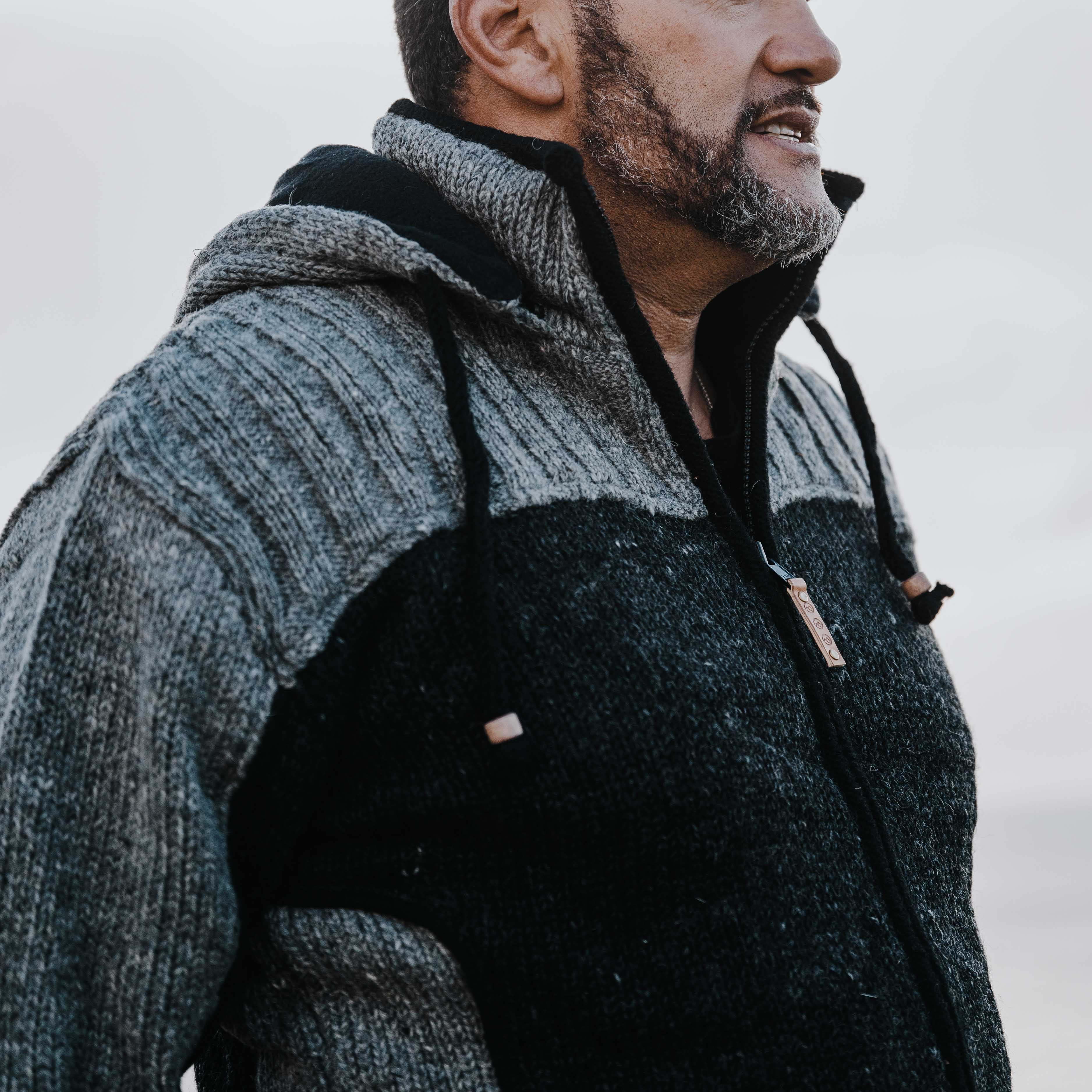 Men's Alpine NZ Wool Jacket - Charcoal - Image 5
