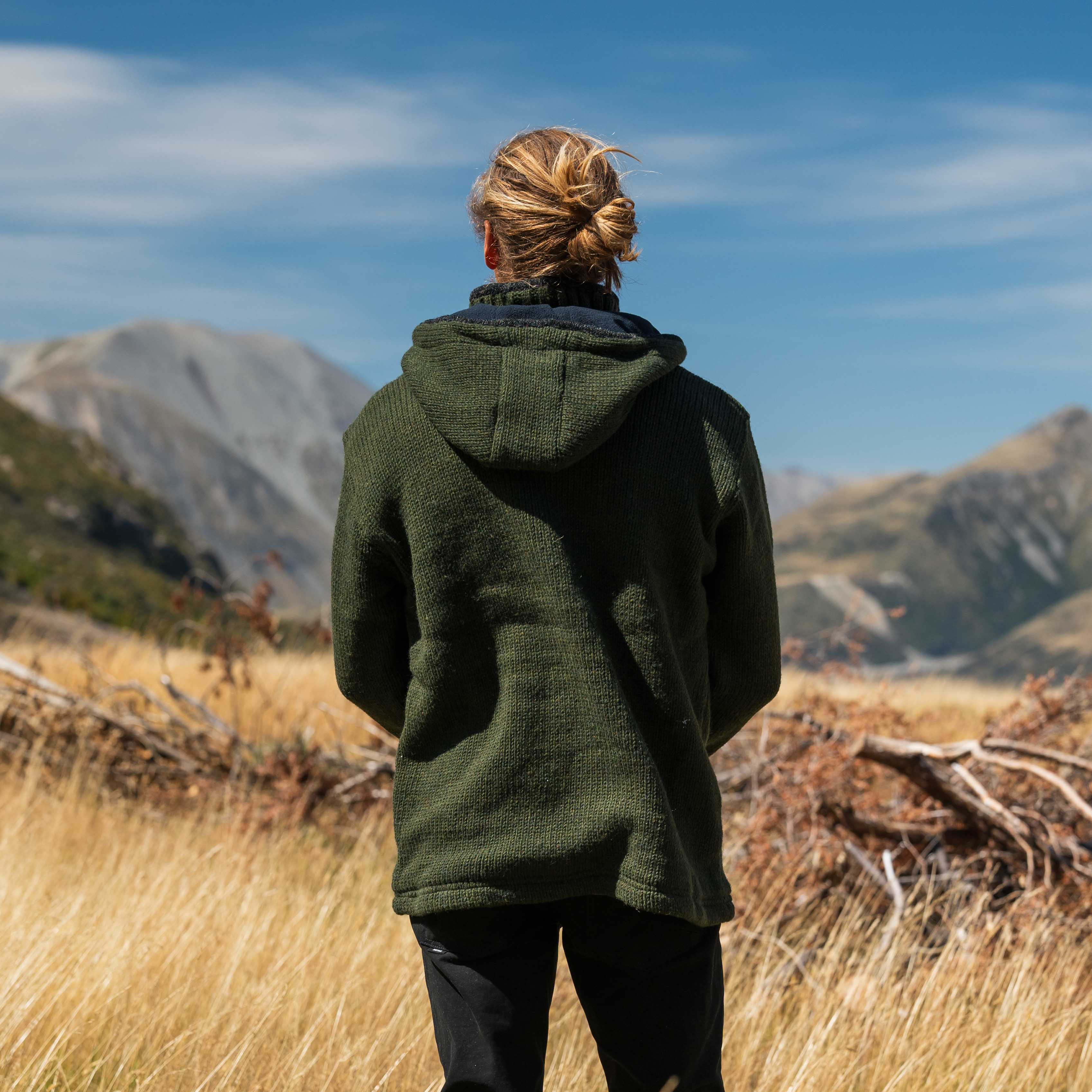 Men's Riverstone NZ Wool Jacket - Forest Green - Image 4
