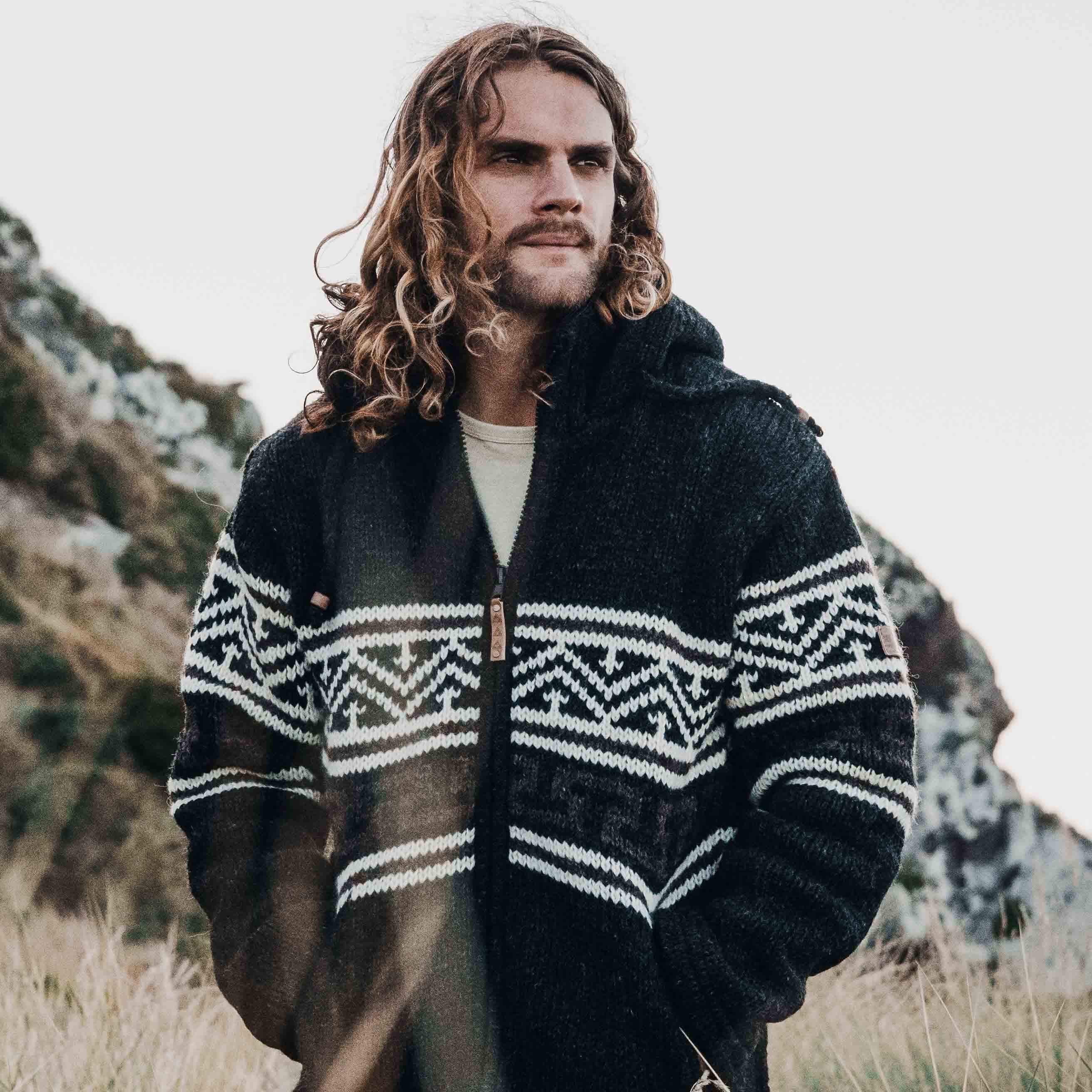 Men's Te Anau NZ Wool Jacket - Charcoal - Image 6
