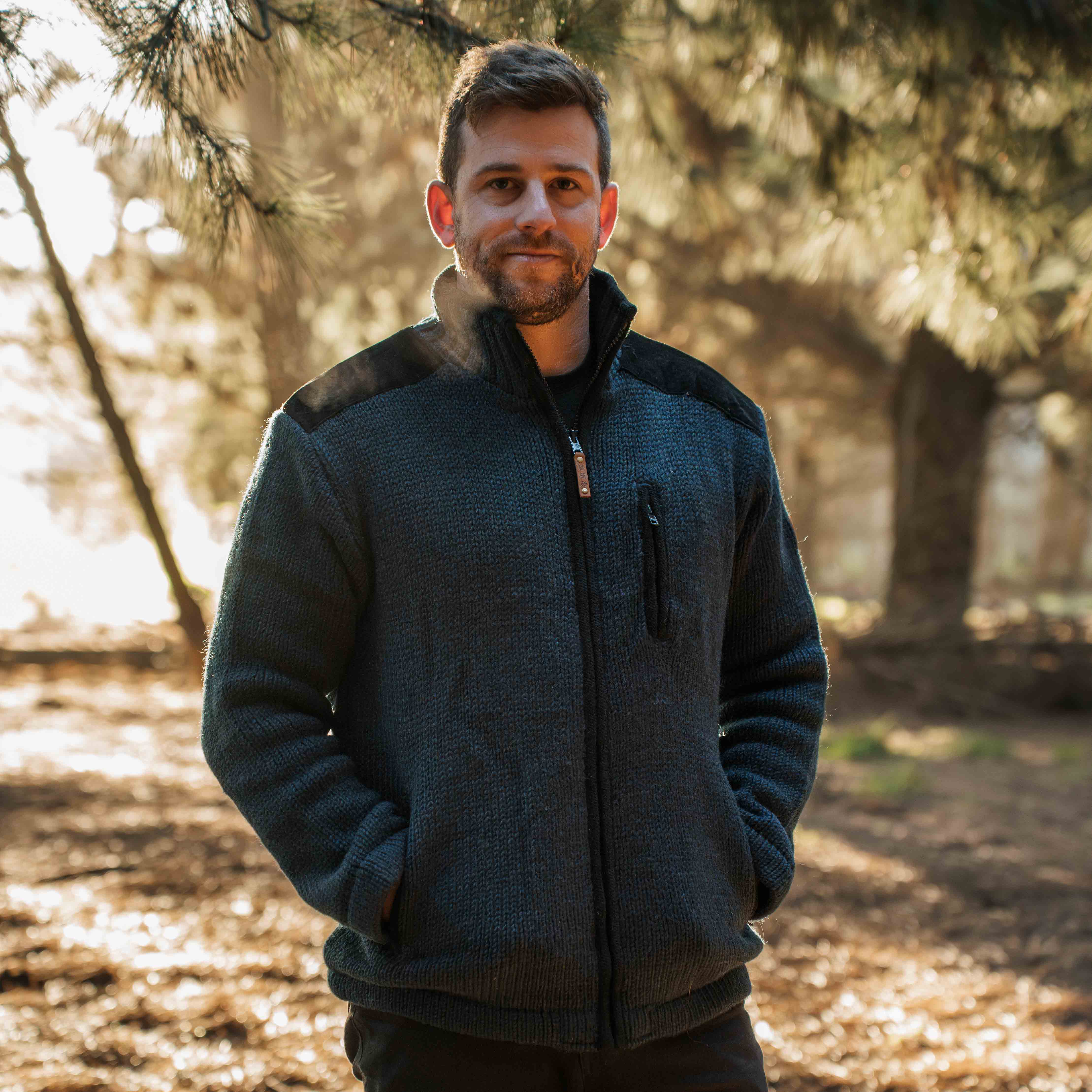 Men's Waiouru Ranger NZ Wool Jacket - Navy - Image 6