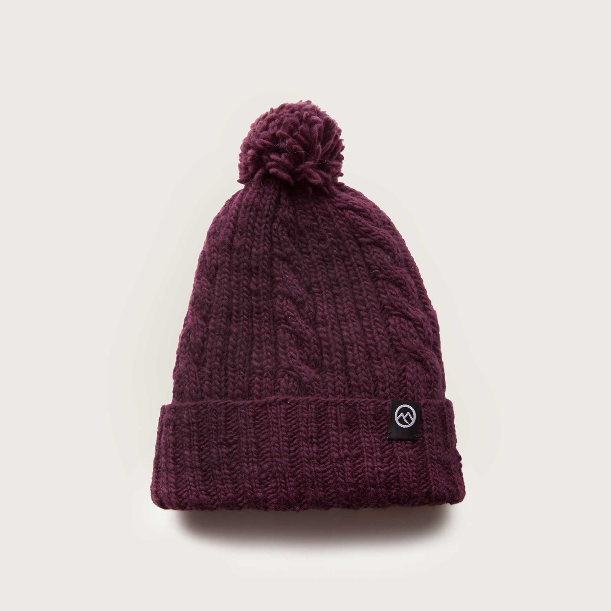 Merino Wool Ohakune Beanie - Grape - Image 4