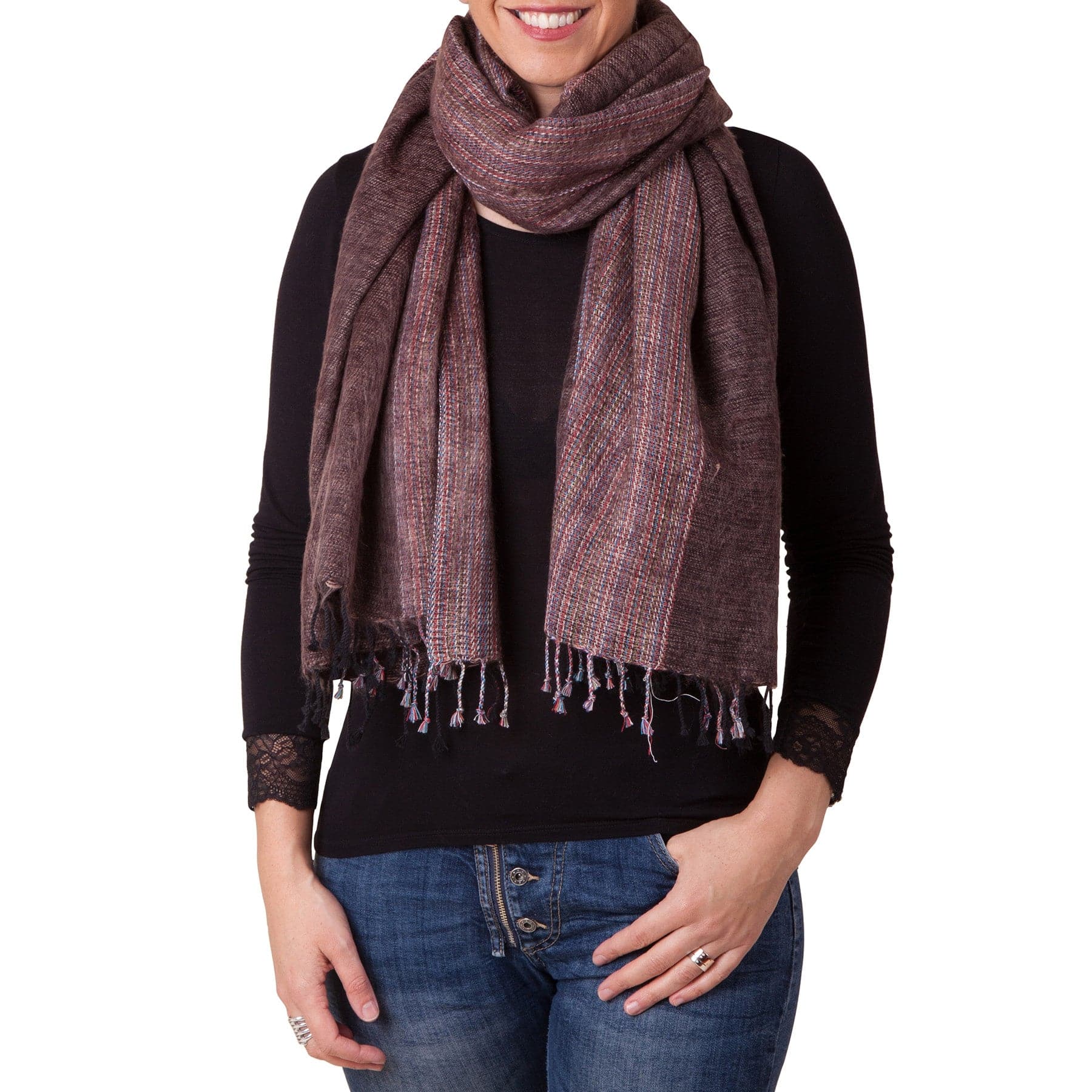 Sherpa Scarf/Shawl - Chai - Image 6
