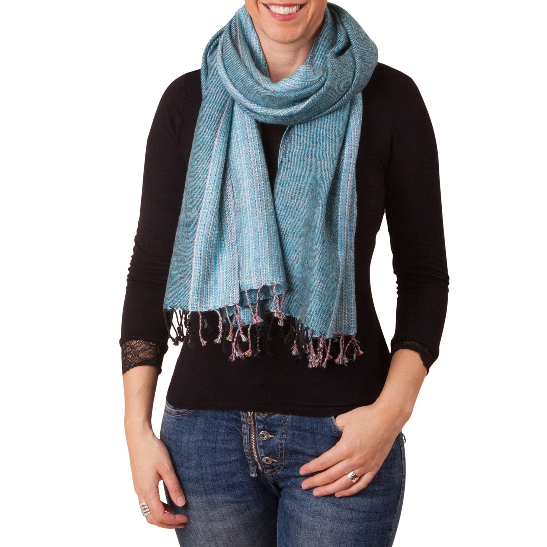 Sherpa Scarf/Shawl - Marine - Image 3