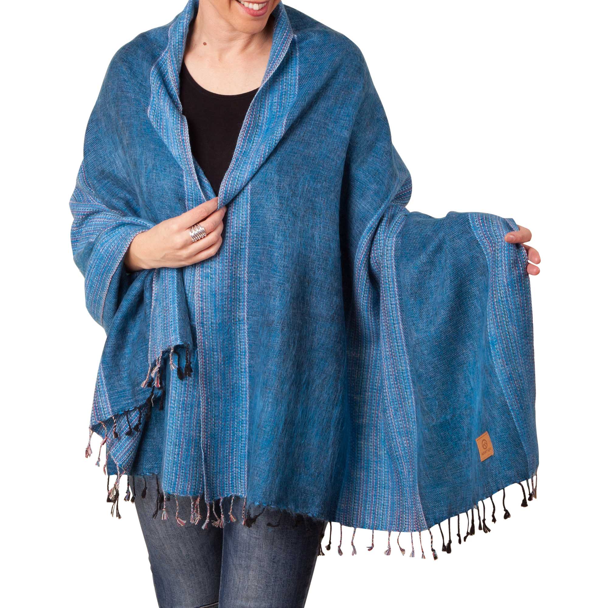 Sherpa Scarf/Shawl - Ocean - Image 4