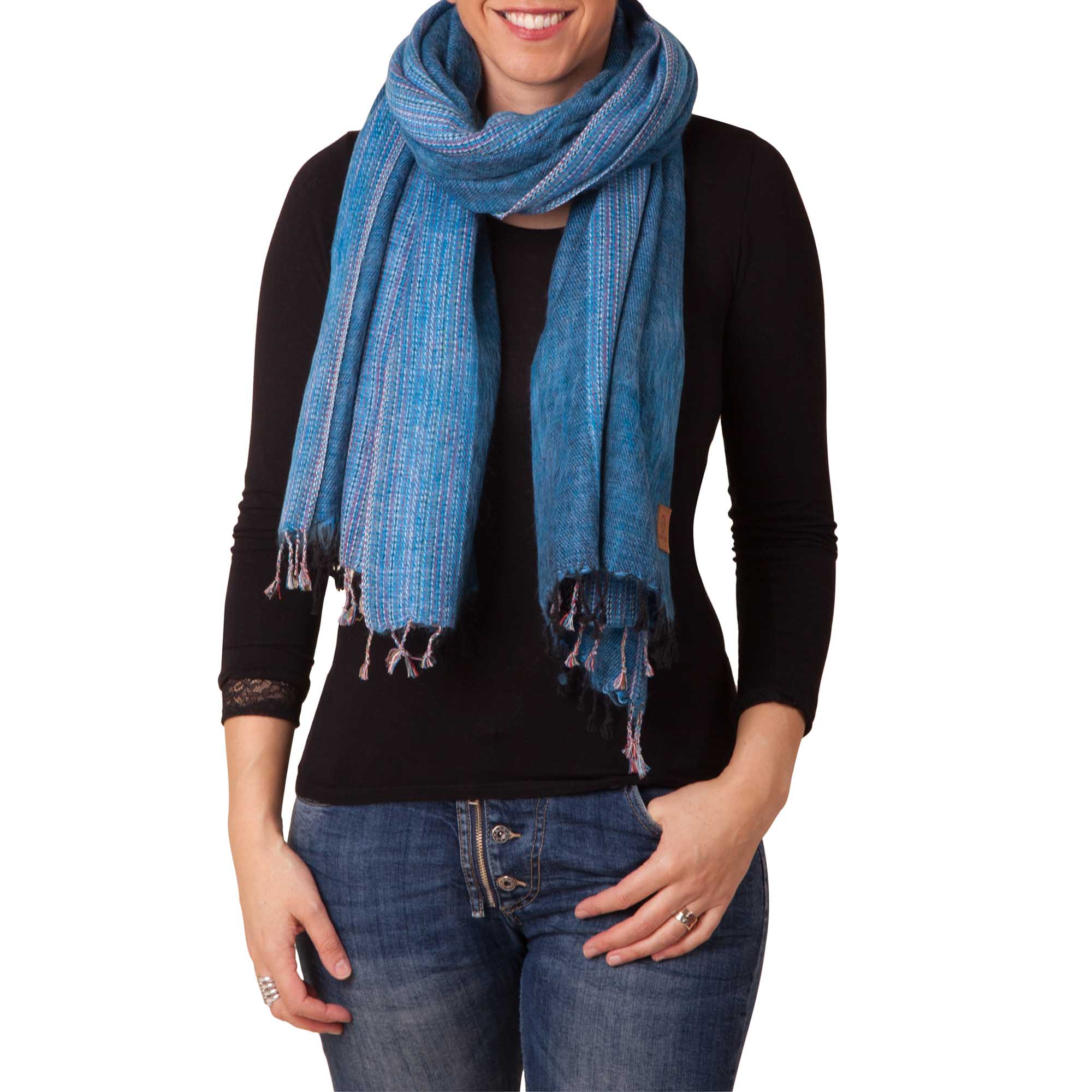 Sherpa Scarf/Shawl - Ocean - Image 6