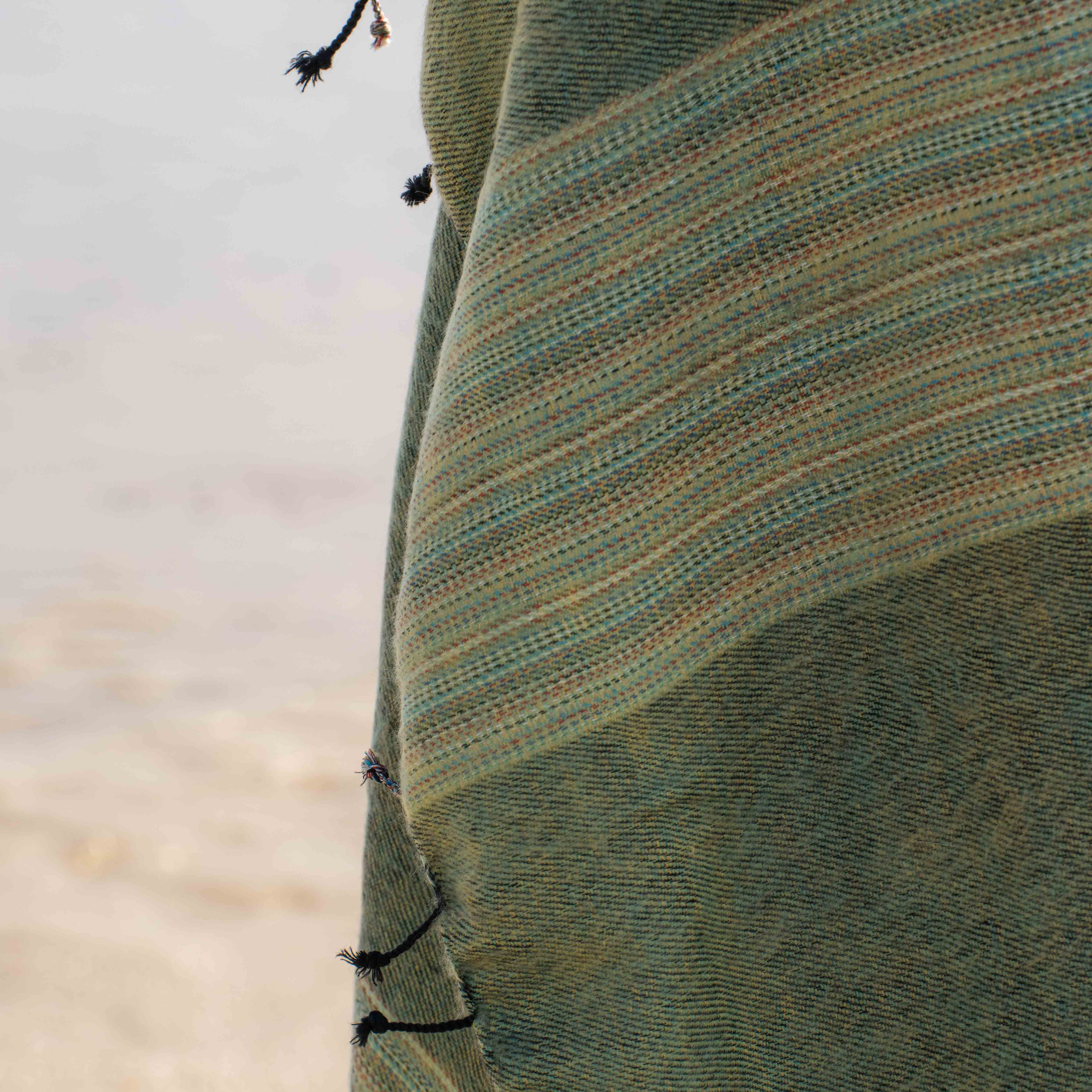 Sherpa Scarf/Shawl - Olive - Image 5