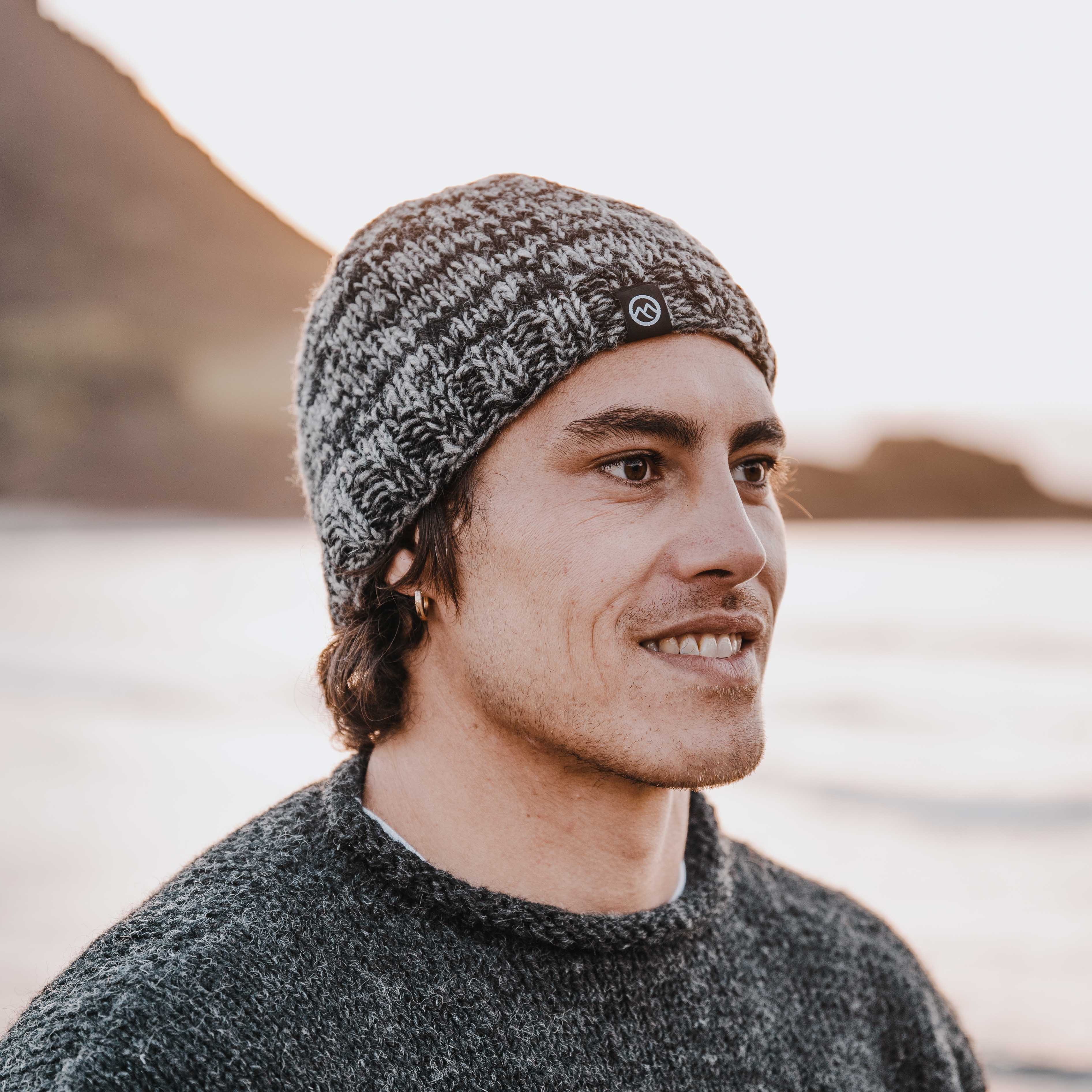 Sherpa Wool Beanie - Black - Image 4
