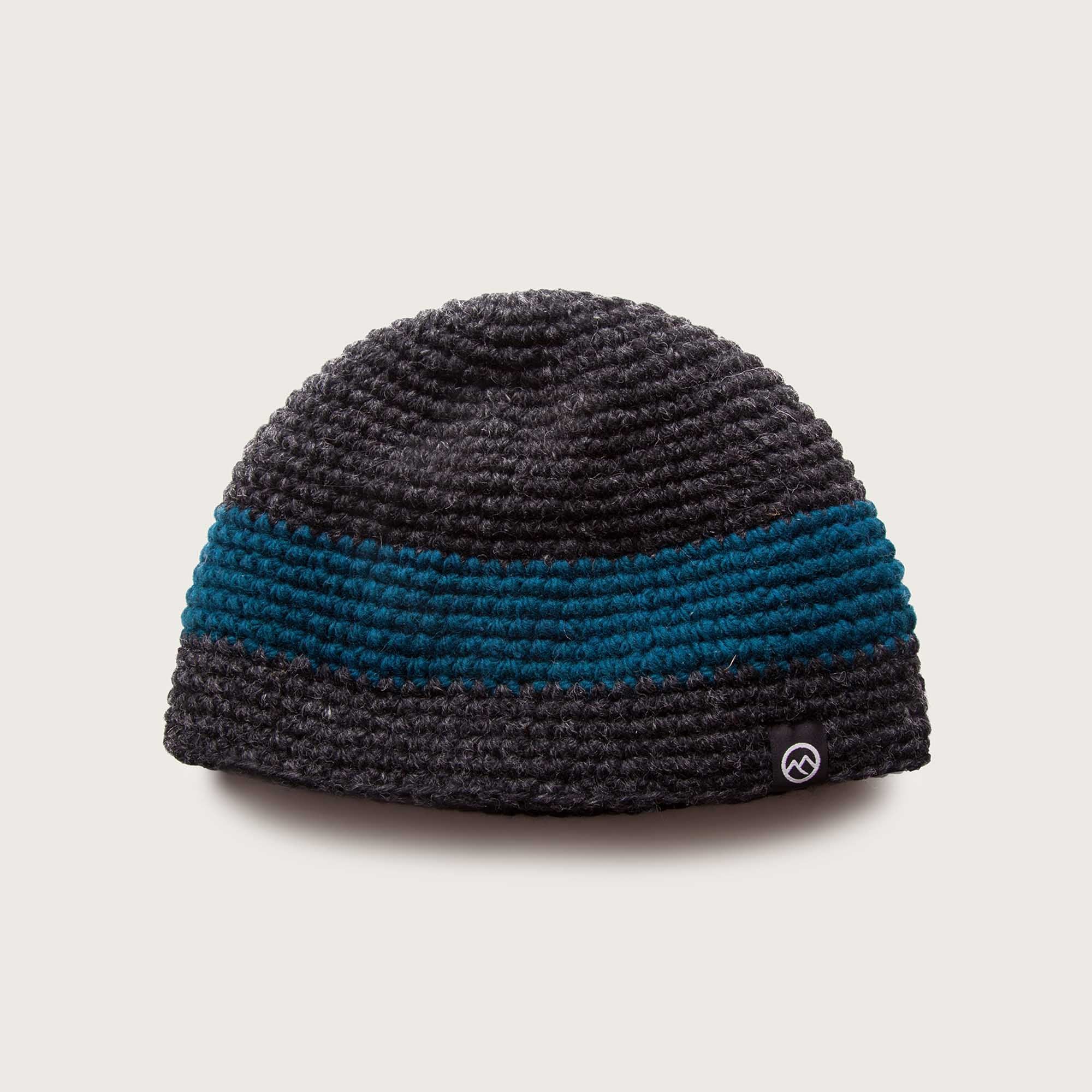 Tongariro Wool Beanie - Charcoal Petrol - Image 4