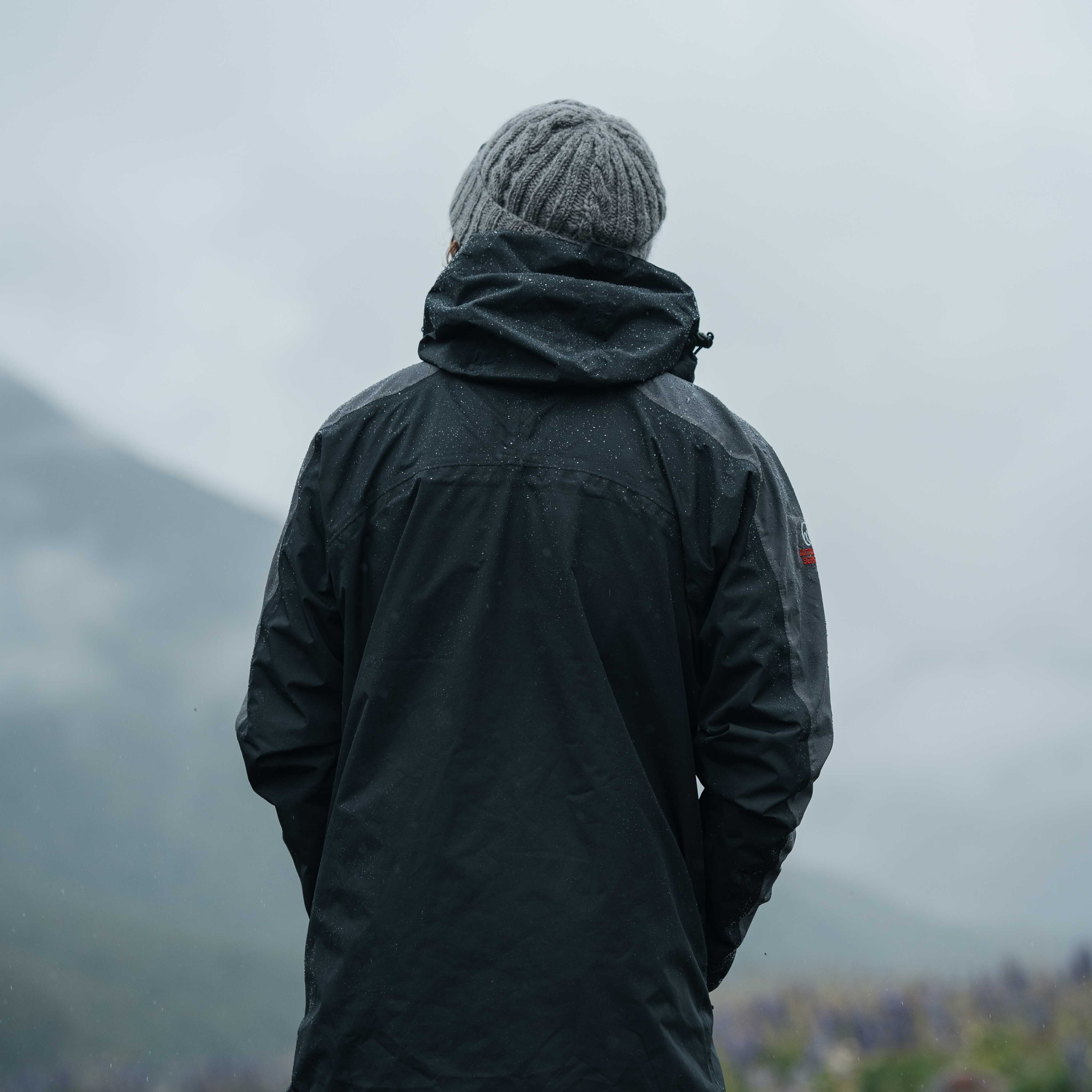 Ventura Waterproof Rain Jacket - Men Black Grey - Image 4