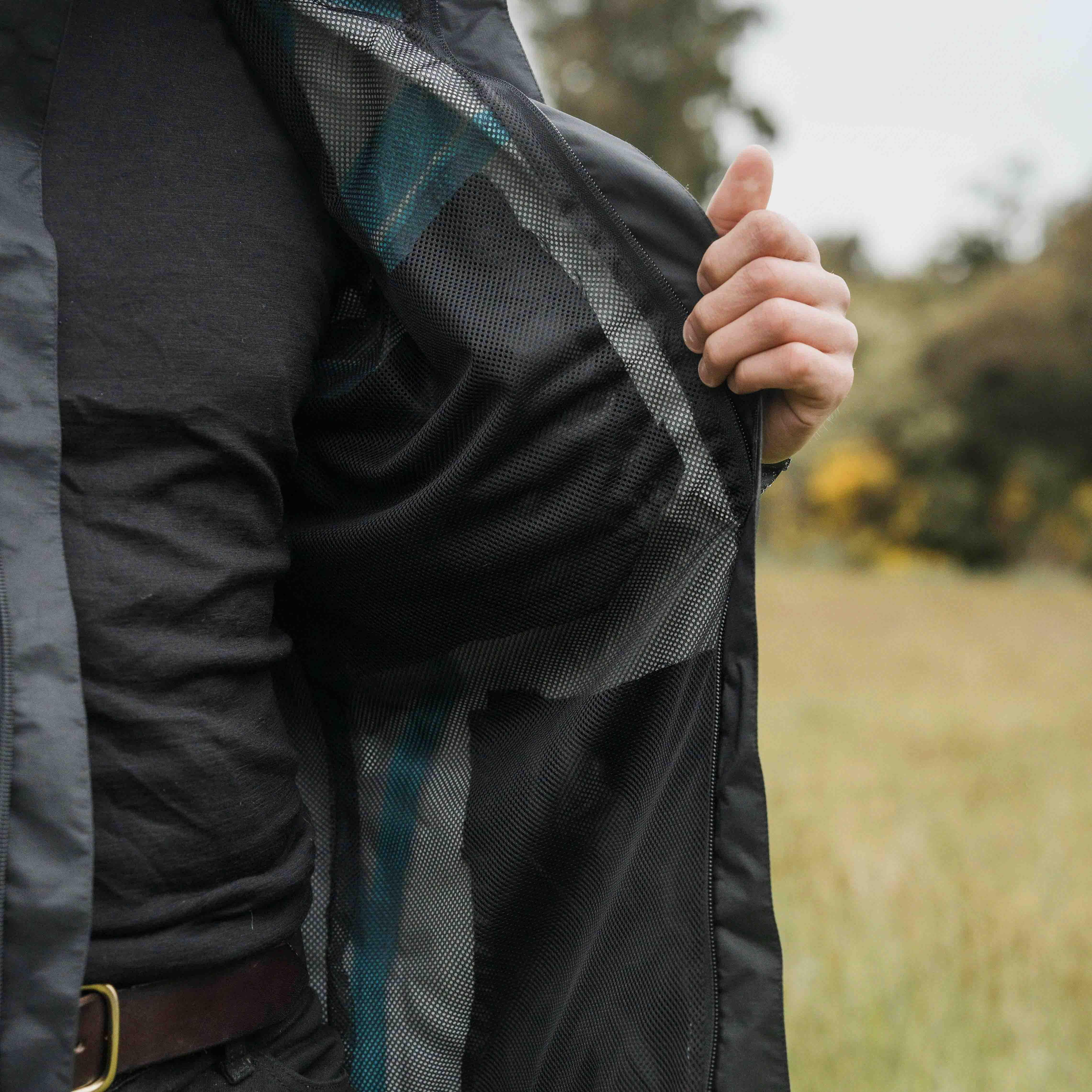 Ventura Waterproof Rain Jacket - Men Black Grey - Image 6