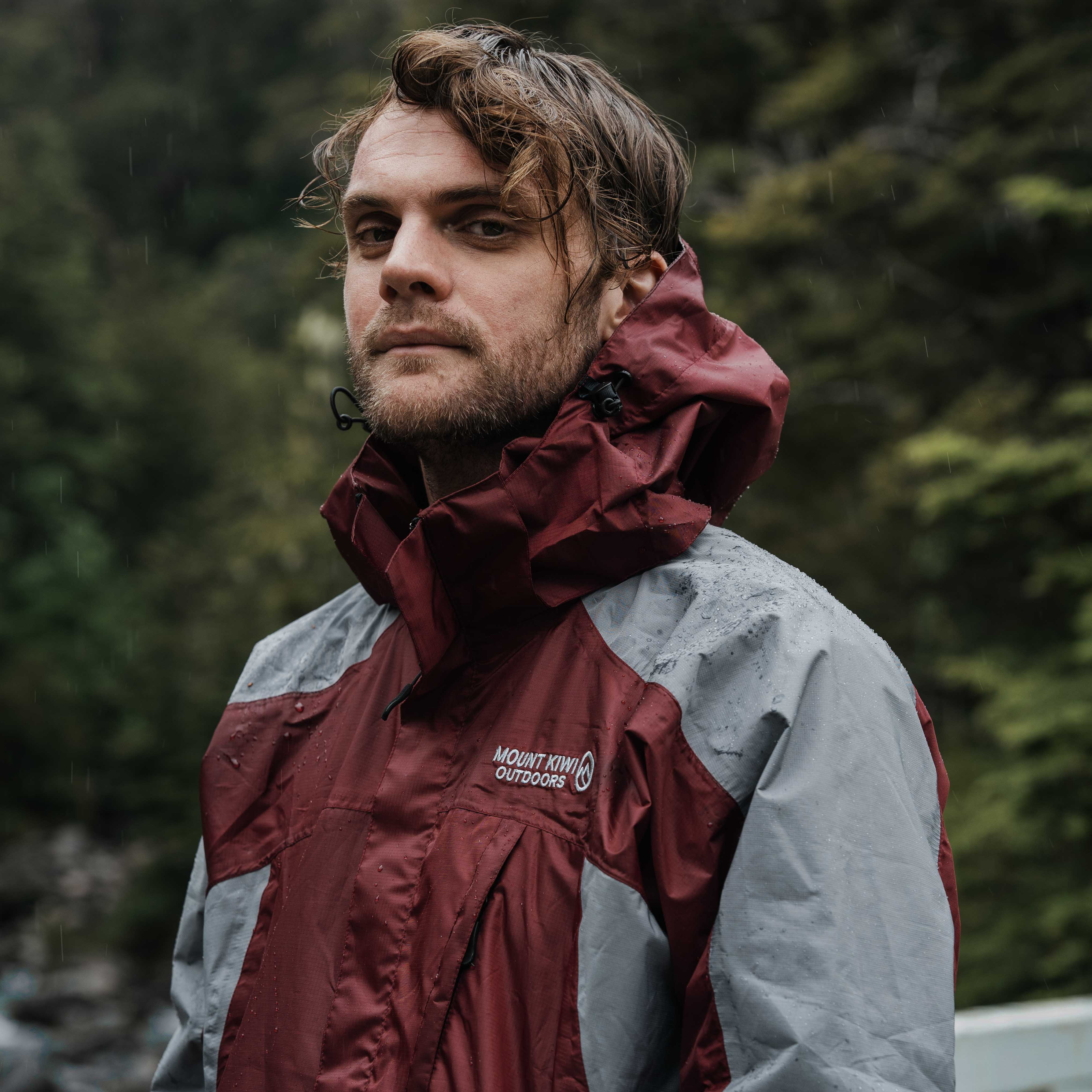 Ventura Waterproof Rain Jacket - Men Red - Image 3