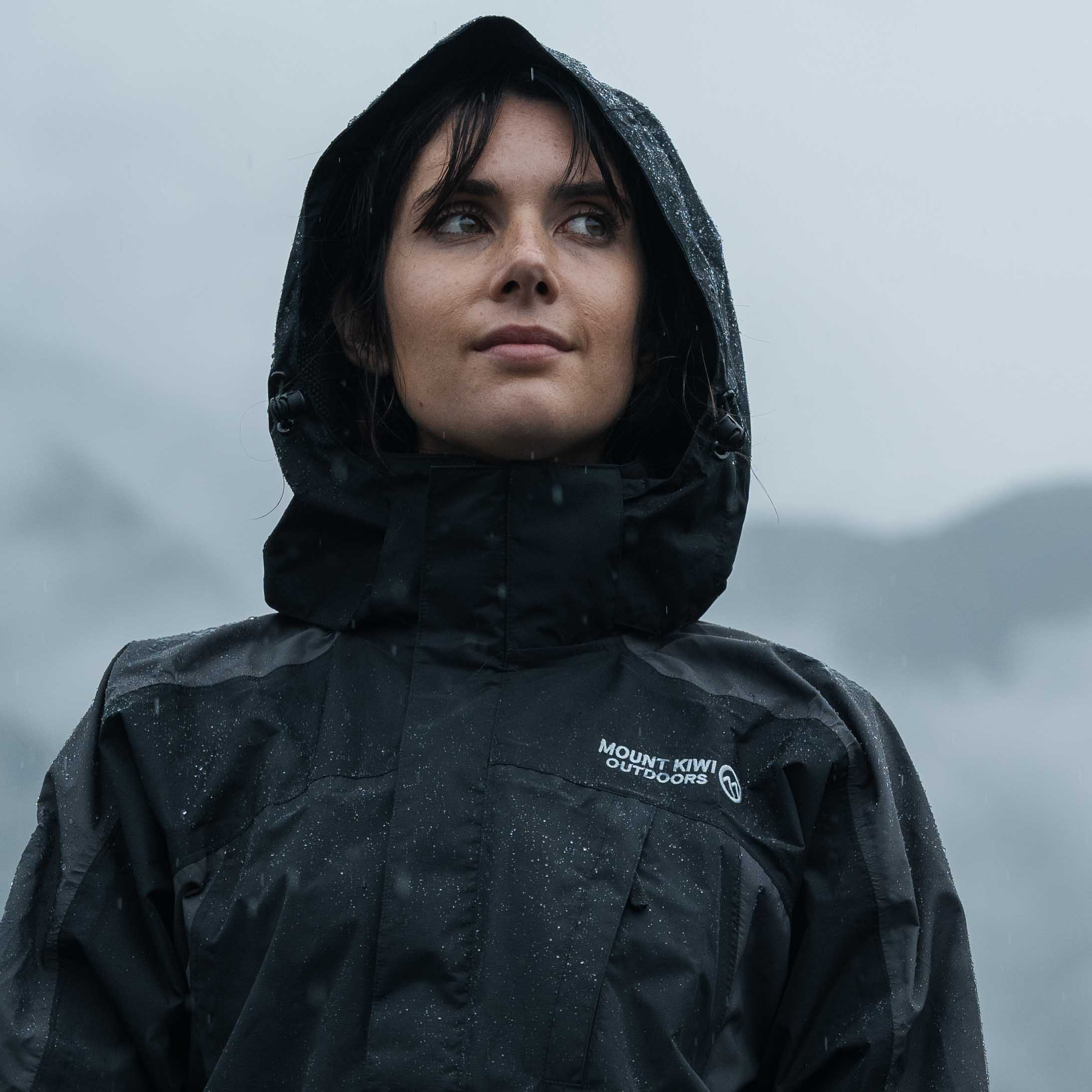 Ventura Waterproof Rain Jacket - Women Black Grey - Image 4
