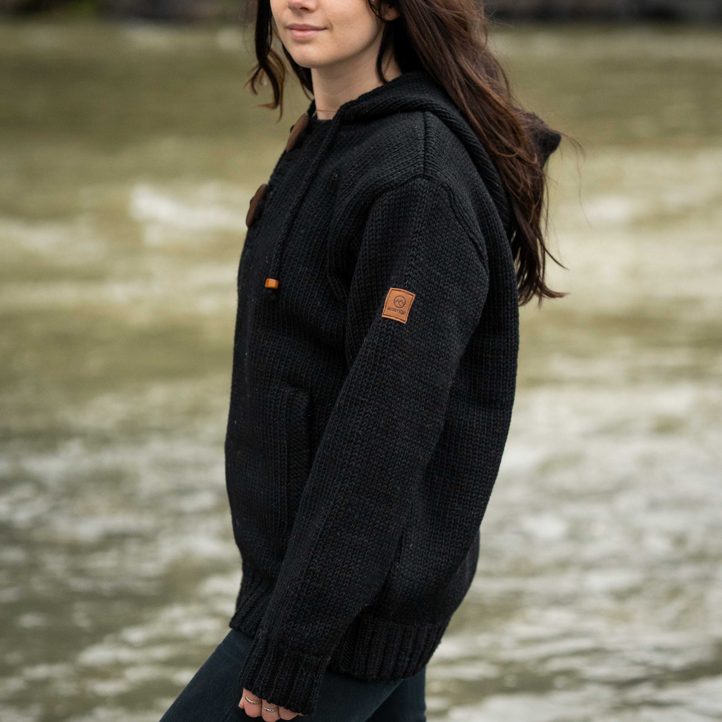 Women's Coastal NZ Wool Jersey - Black - Image 3