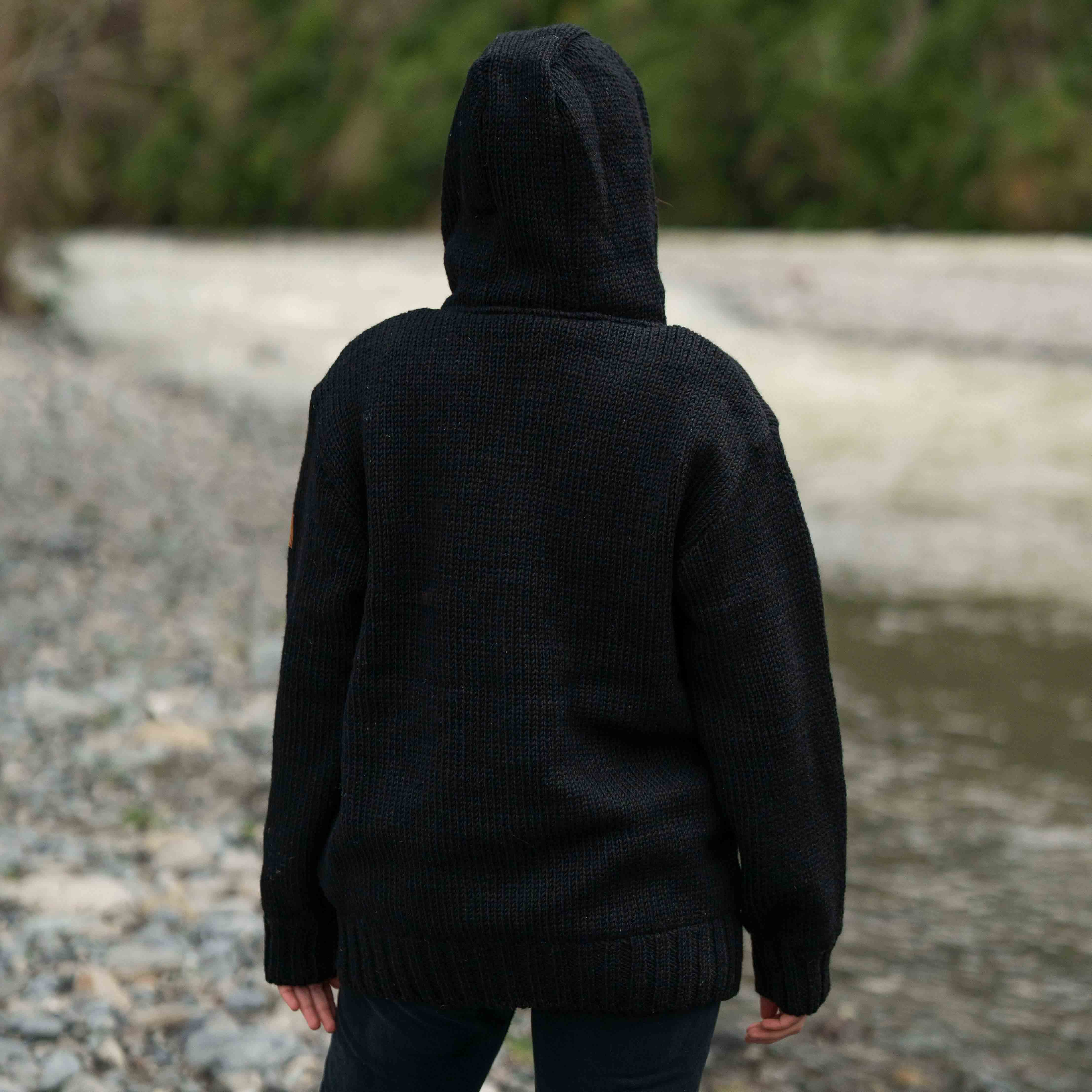 Women's Coastal NZ Wool Jersey - Black - Image 6