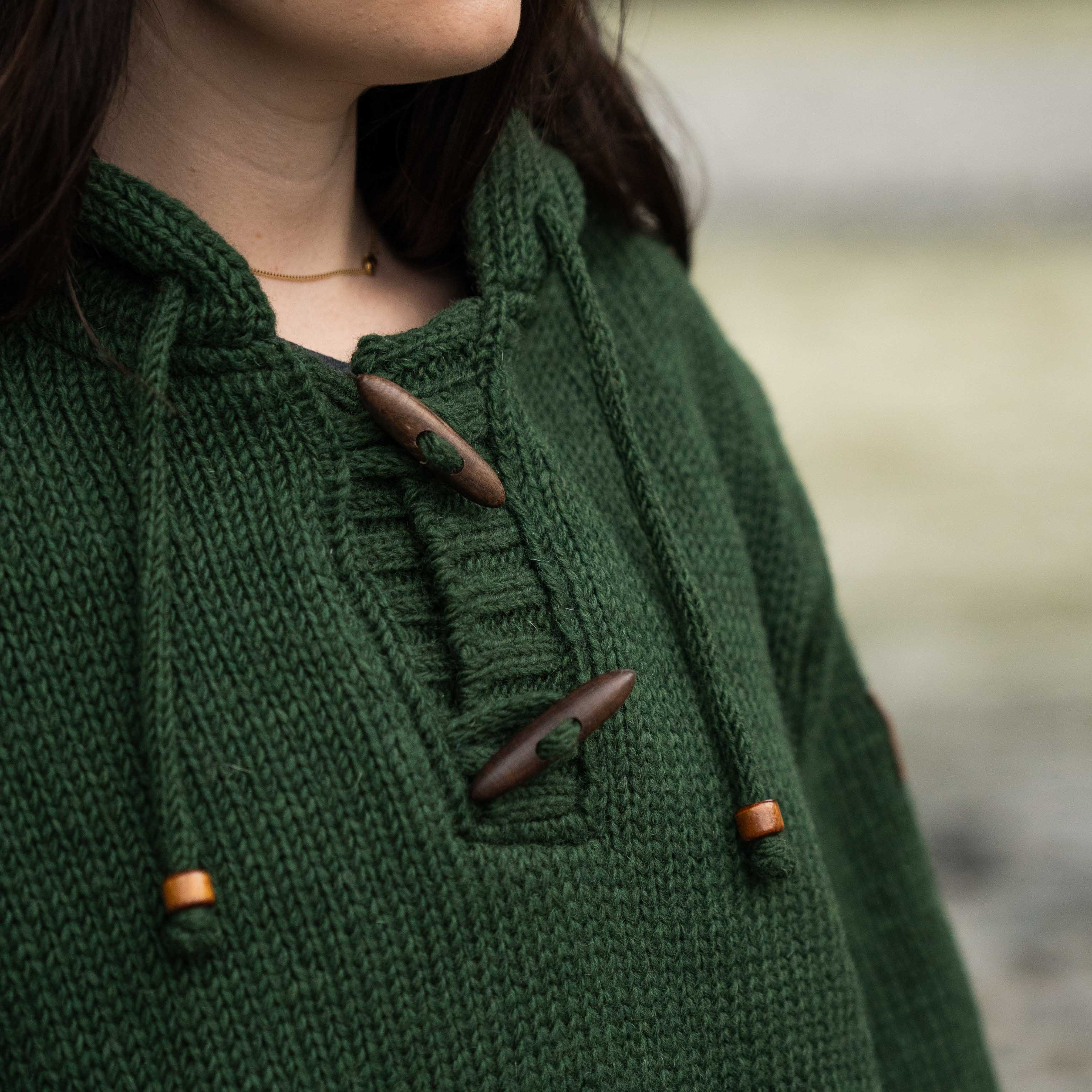 Women's Coastal NZ Wool Jersey - Forest - Image 4