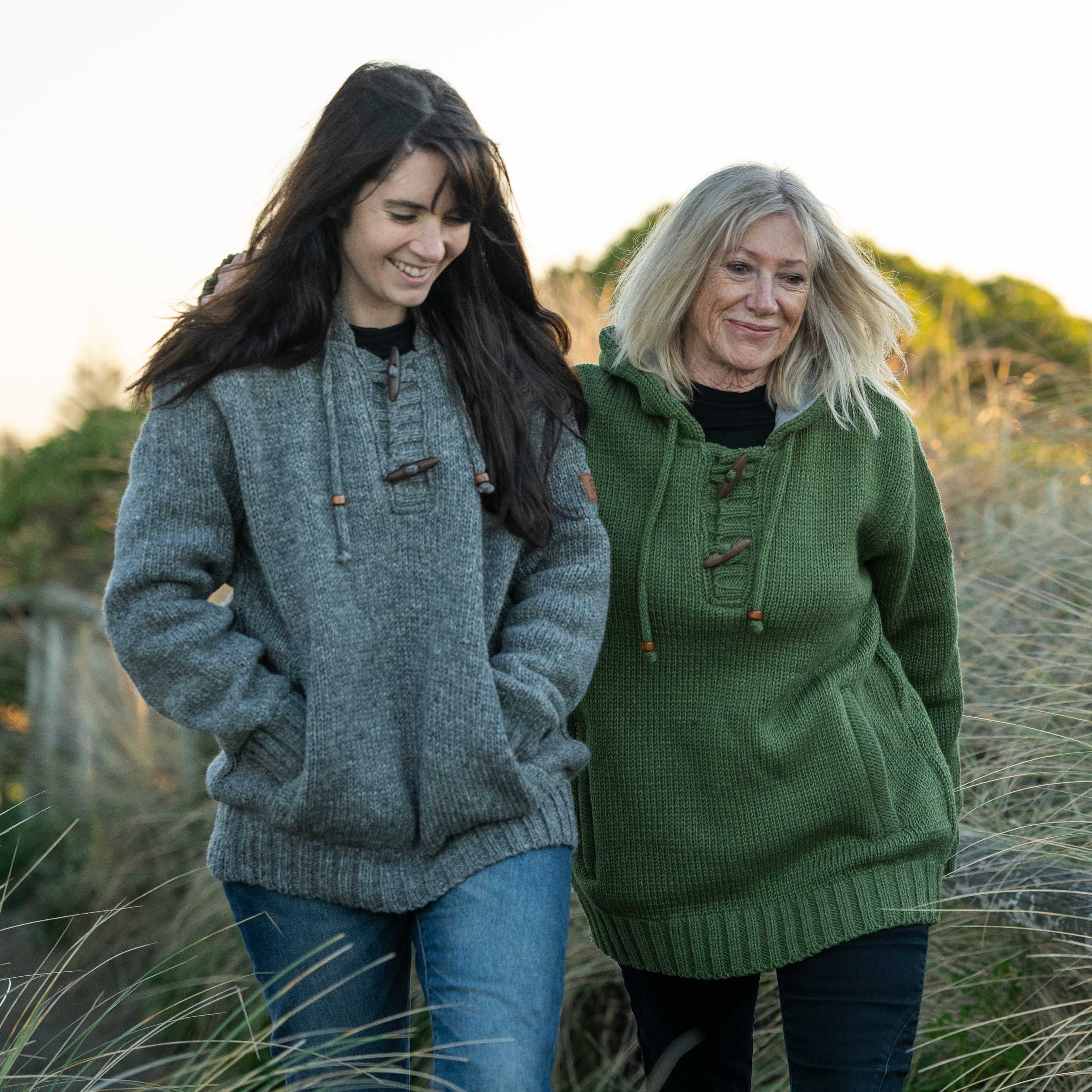 Women's Coastal NZ Wool Jersey - Grey - Image 4