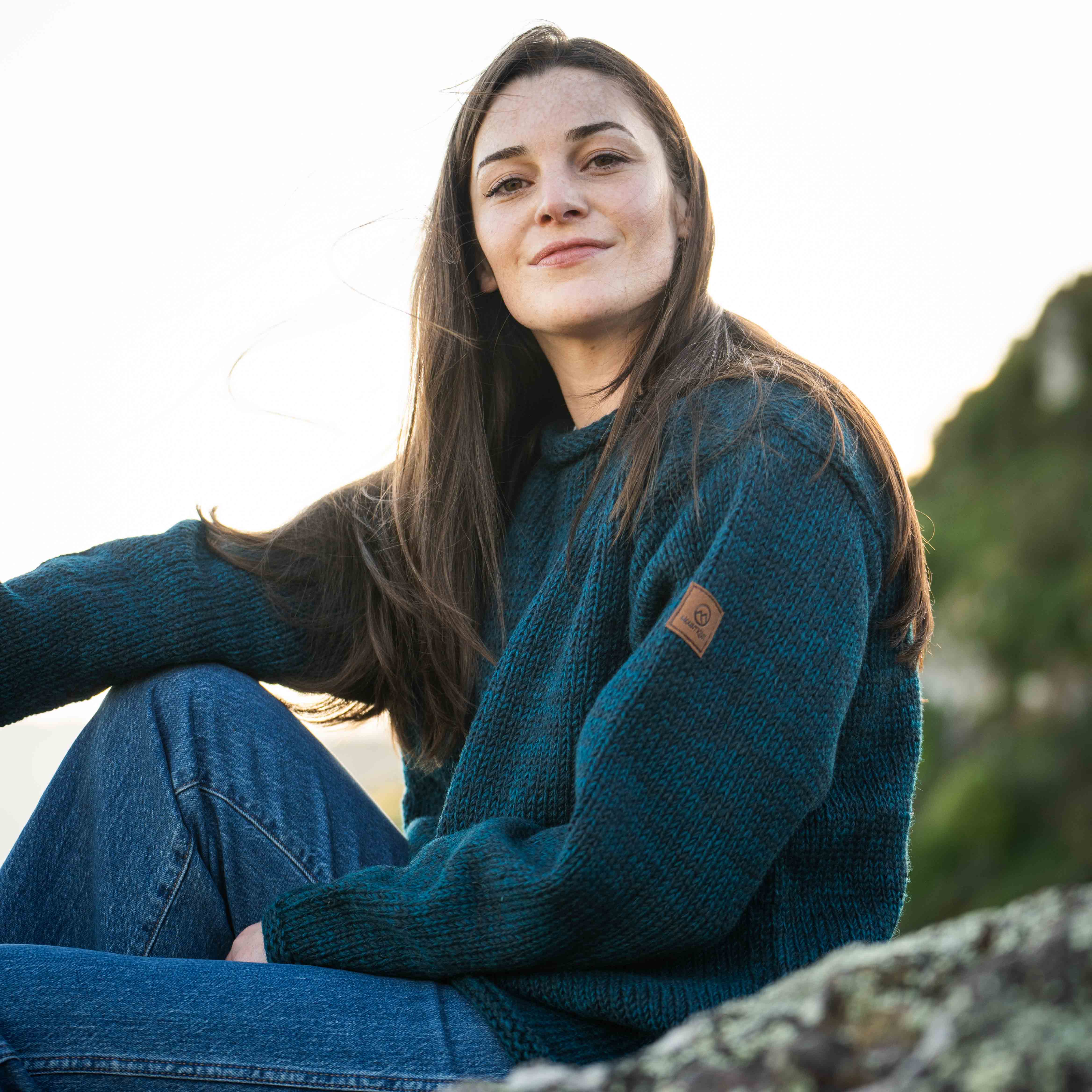 Women's Weekender NZ Wool Jersey - Petrol - Image 3
