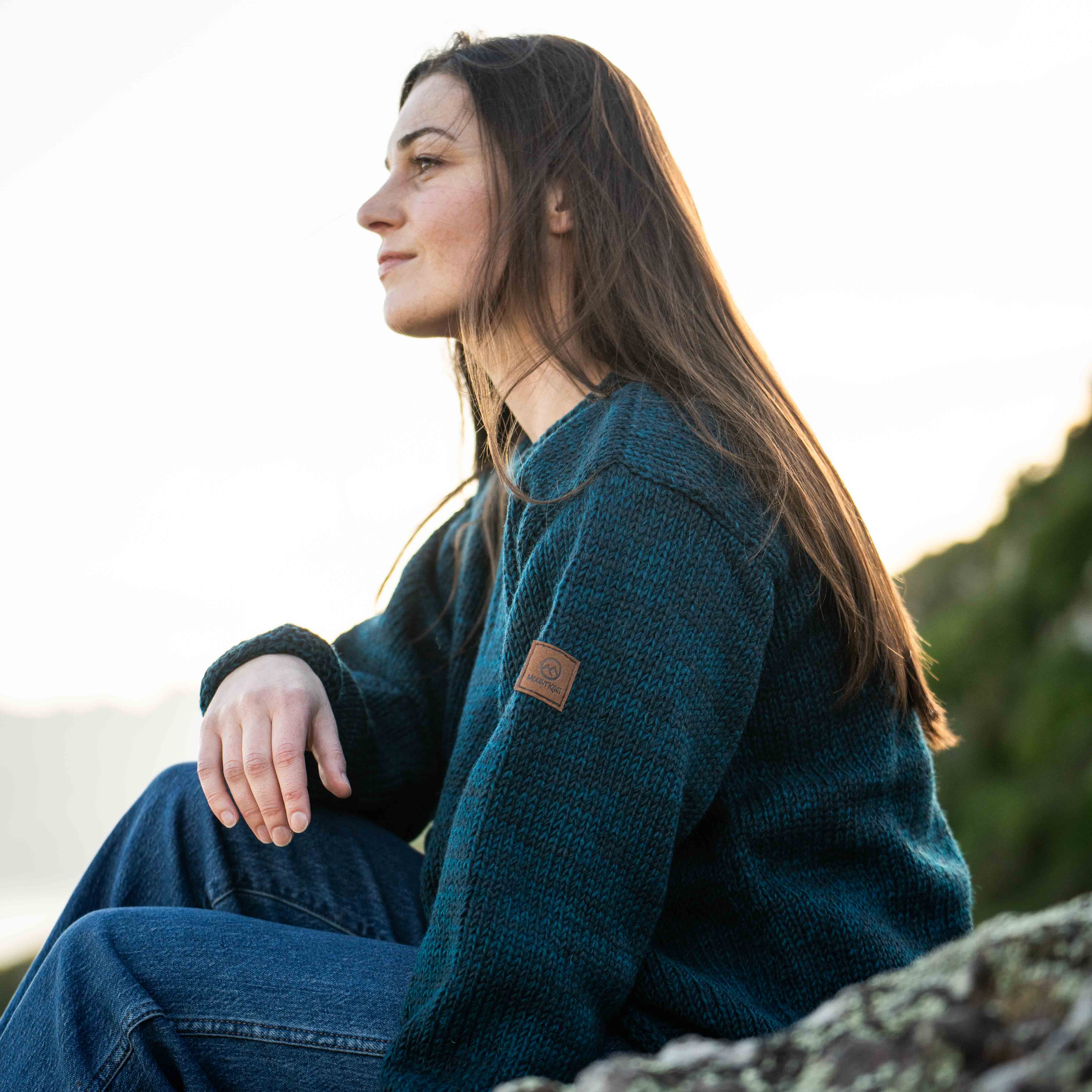 Women's Weekender NZ Wool Jersey - Petrol - Image 6