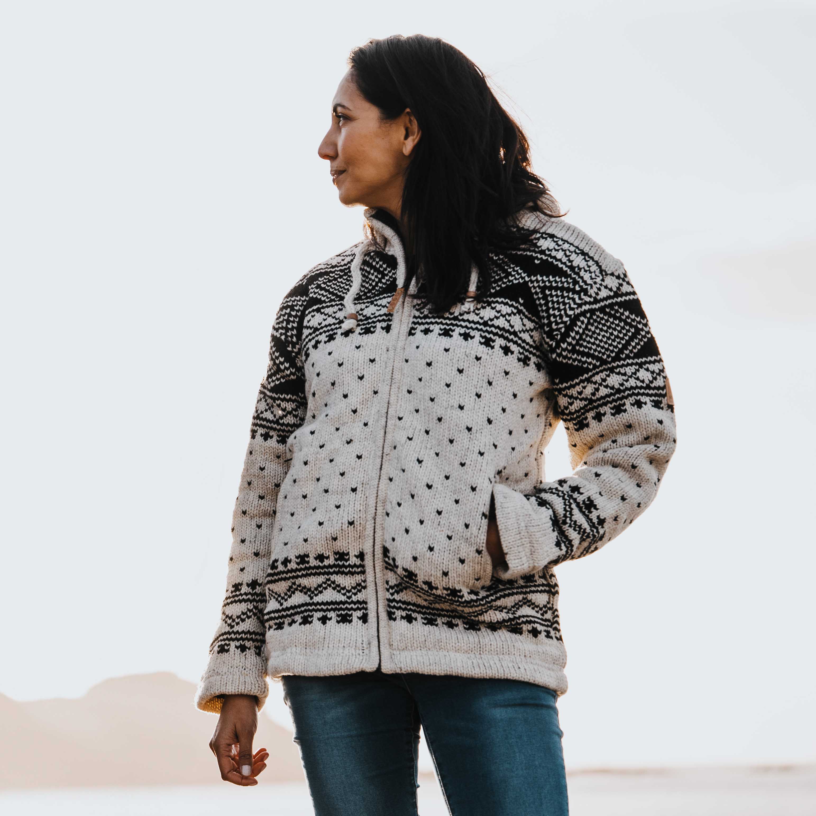 Women's Whistler NZ Wool Jacket - Oat - Image 3